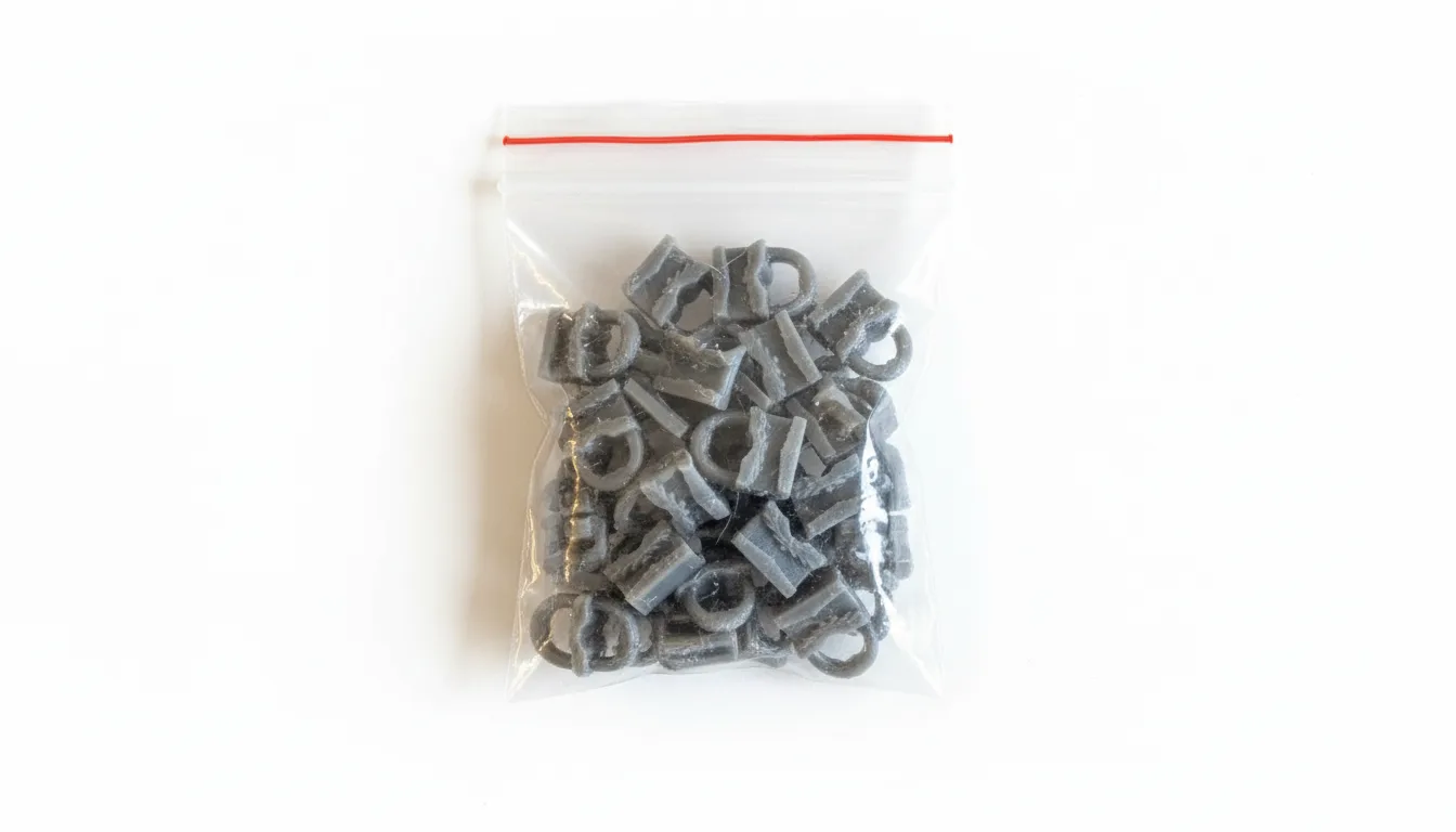 Ganchos para riel cortina VW T4 – Pack de 24 unidades