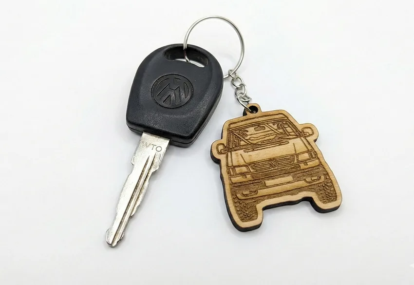Llavero Volkswagen T4 Syncro en madera