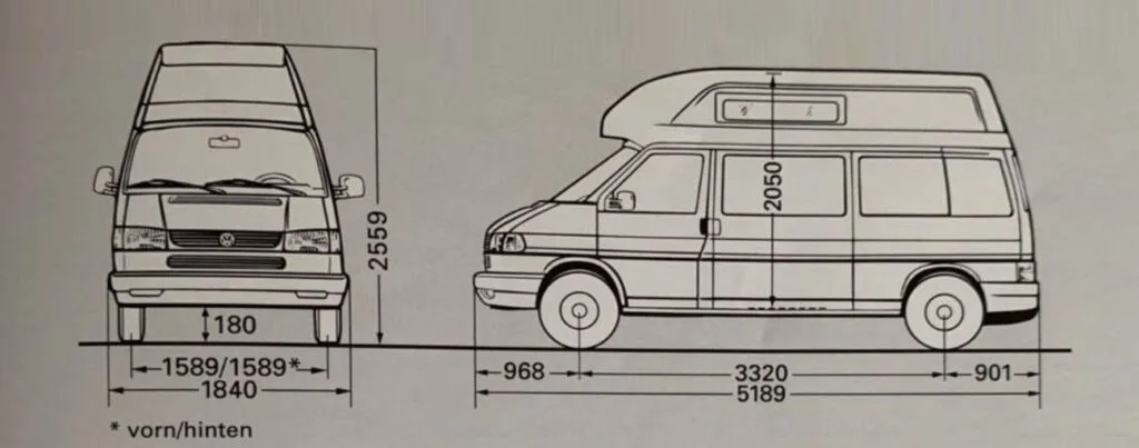 Medidas Vw T4 California Exclusive